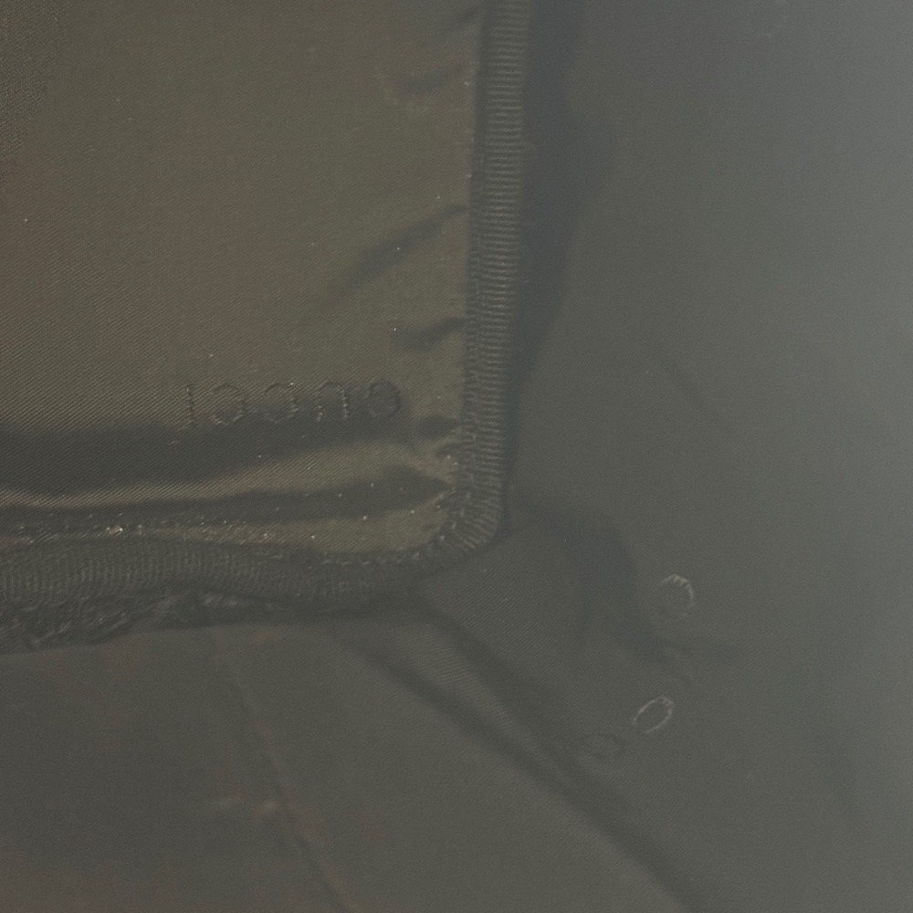 Vintage Gucci Black Canvas Drawstring Pouch Bag - Serial 039-0973 Tom Ford Era - Picture 8 of 11